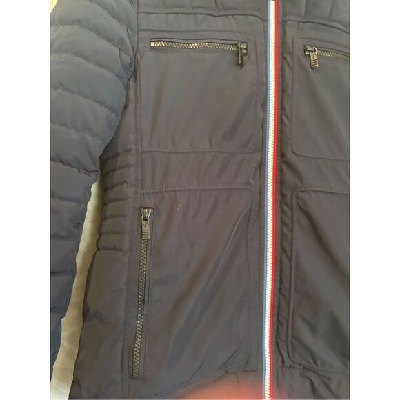 Fusalp Apres-Ski 1952 Puffer Jacket Quilted Coat‎ Navy Blue Full Zip Menswear - Picture 6 of 12